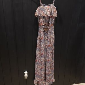 Bohemian Style Paisley Maxi Dress